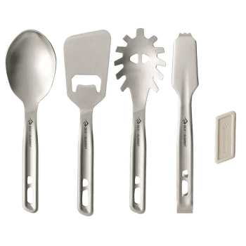 Príbor Sea to Summit Detour Stainless Steel Utensil Set - [4 Piece] Stainless Steel Grey