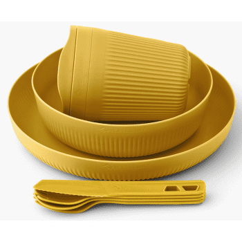 Set Sea to Summit Passage Dinnerware Set - [1P] [7 Piece] Arrowwood Yellow