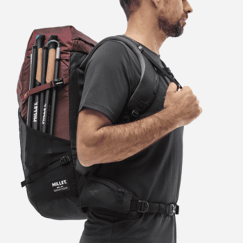 Batoh Millet Ubic 25 E-BLACK/DARK RED