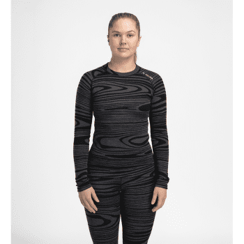 Tričko dlhý rukáv Aclima WarmWool Crew Neck Women Jet Black