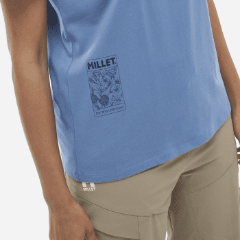 Tričko krátky rukáv Millet CHAMONIX FLOWER T-SHIRT SS WOMEN CORONET BLUE