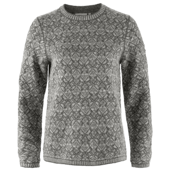 Sveter Fjällräven Snow Round Neck Sweater Women Grey 020