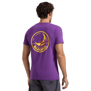 Tričko krátky rukáv La Sportiva Climbing on the Moon T-Shirt Men Nero/Giallo