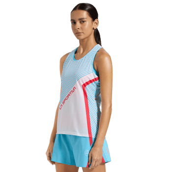 Tielko La Sportiva FLOW TANK Women Hibiscus/Malibu Blue