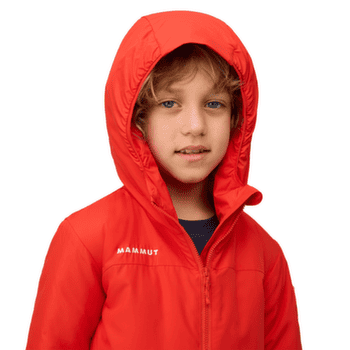 Bunda Mammut RIME IN HOODED JACKET KIDS 3778 mammut red