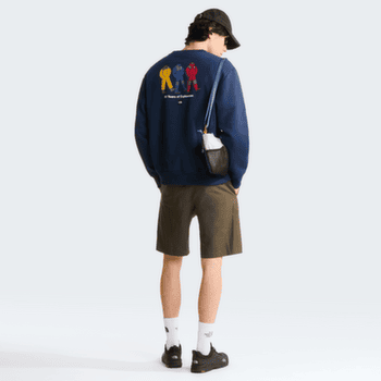 Mikina The North Face U TNF Celebration Relaxed Crew-Graphic Men SUMMIT NAVY
