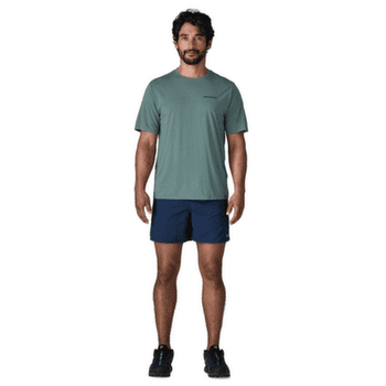 Tričko krátky rukáv Patagonia Cap Cool Daily Shirt  - Boardshort Logo Men Blue Sage - Light Blue Sage X-Dye