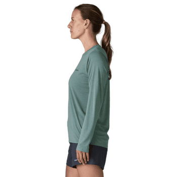 Tričko dlhý rukáv Patagonia Long-Sleeved Cap Cool Daily Shirt  - Boardshort Logo Women Cinnamon Brown - Dark Cinnamon Brown X-Dye