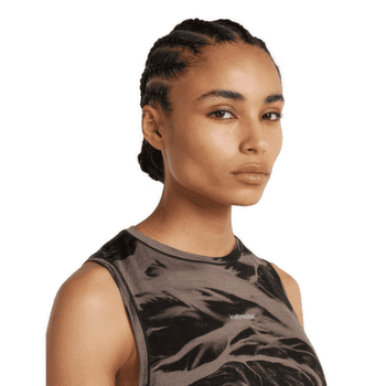 Tričko krátky rukáv Icebreaker Merino Blend 125 Cool-Lite Speed Tank Motion AOP Women PORCINI/BLACK/AOP