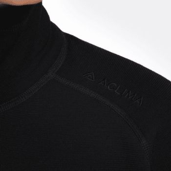 Pulóver Aclima FleeceWool V2 Polo zip Women Jet Black