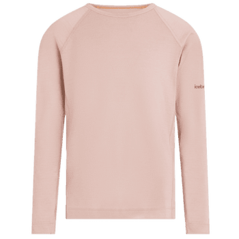 Tričko dlhý rukáv Icebreaker Oasis LS Crewe Kids PINK QUARTZ