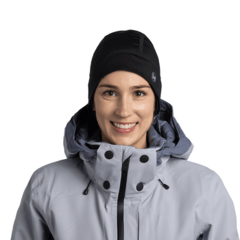 Čiapka Buff WINDPROOF BEANIE SOLID BLACK