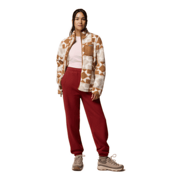 Bunda Columbia West Bend Print Full Zip II Women Teak Brown, Cozy Quilt 235