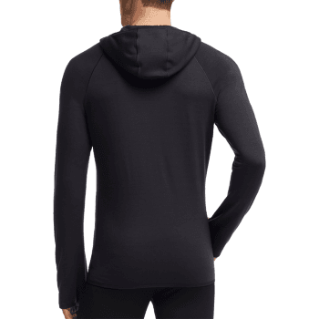 Mikina Icebreaker Atom LS Zip Hood Men (101456) Carbon/Carbon/Alpine