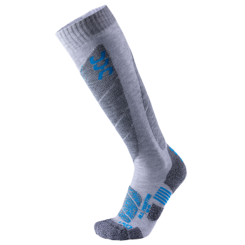 Podkolienky UYN Ski All Mountain Men Light Grey Melange/Azure