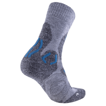 Ponožky UYN Trekking Winter Merino Women Grey Melange/Petrol Blue