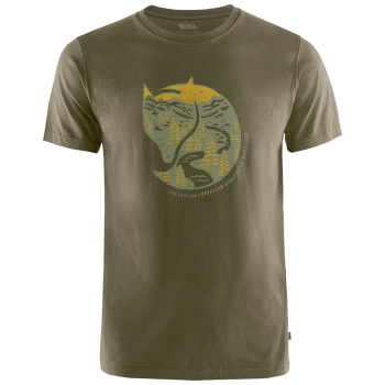 Tričko krátky rukáv Fjällräven Arctic Fox T-Shirt Men Dark Olive