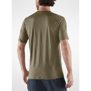 Tričko krátky rukáv Fjällräven Abisko Wool SS Men Light Olive