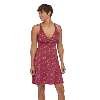 Šaty Patagonia Amber Dawn Dress Women Future Flowers: Faded Magenta