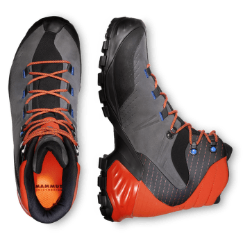 Topánky Mammut Trovat Tour High GTX® Men asphalt-hot red