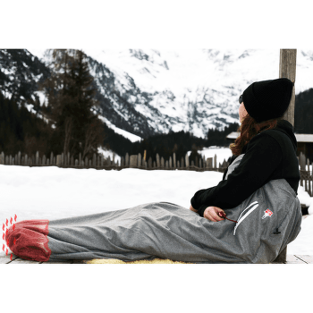 Vložka do spacáku Grüezi bag Feater - The Feet Heater Dark Red