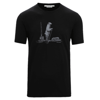 Tričko krátky rukáv Icebreaker Tech Lite II SS Tee Polar Paddle Men Black