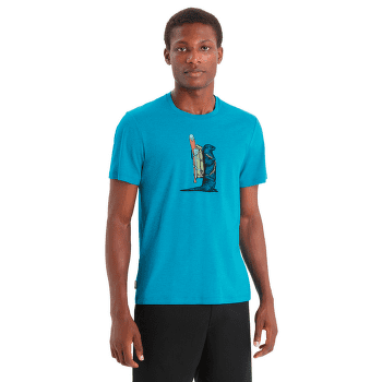 Tričko krátky rukáv Icebreaker Central Classic SS Tee Otter Paddle Men Black