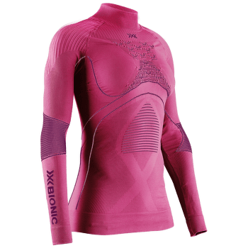 Tričko dlhý rukáv X-Bionic ENERGY ACCUMULATOR 4.0. Shirt Turtle Neck Long Sleeve Women MAGNOLIA PURPLE/FUCHSIA