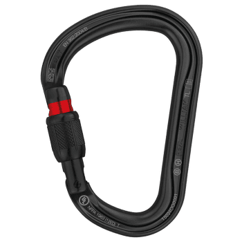 Karabína Petzl WILLIAM black SCREW-LOCK Black