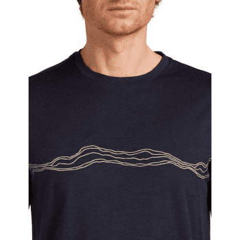 Tričko krátky rukáv Icebreaker Merino 150 Tech Lite SS Tee Mountain Pulse Men Midnight Navy