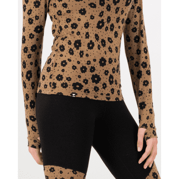 Tričko dlhý rukáv Mons Royale Cascade Merino Base Layer Mock Neck Long Sleeve Women Purple Bolt
