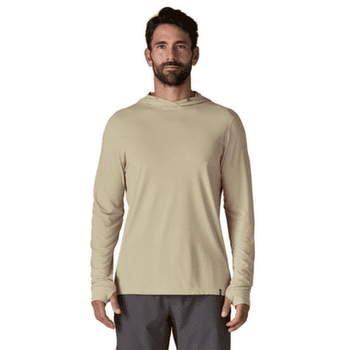 Tričko dlhý rukáv Patagonia Cap Cool Ultra Hoody Men Pumice - Dyno White X-Dye