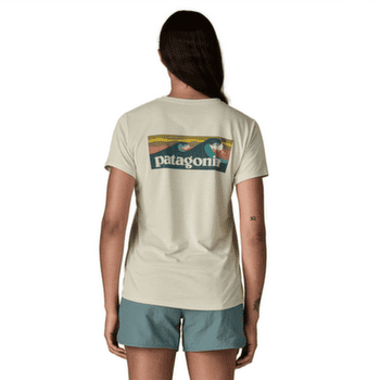 Tričko krátky rukáv Patagonia Cap Cool Daily Shirt - Boardshort Logo Women Cinnamon Brown - Dark Cinnamon Brown X-Dye