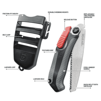 Píla GearAid SKARA™ Camp Saw with Sheath
