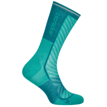 Ponožky Icebreaker Merino Run+Ultralight Crew Women FRESH/TIDAL TEAL