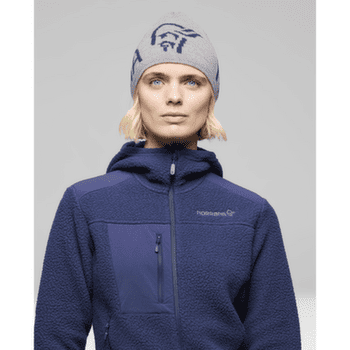 Čiapka Norrona /29 mid merinoUll logo Beanie Grey Melange