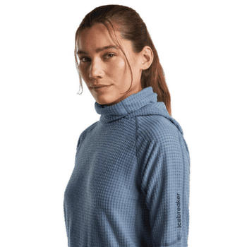 Mikina Icebreaker Merino 400 RealFleece™ Grid Blackridge Hooded Pullover Women DAWN