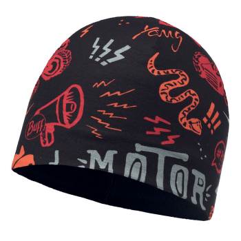 Čiapka Buff Microfiber & Polar Hat Junior (115505) REBEL BLACK