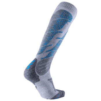 Podkolienky UYN Ski All Mountain Men Light Grey Melange/Azure