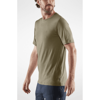 Tričko krátky rukáv Fjällräven Abisko Wool SS Men Light Olive
