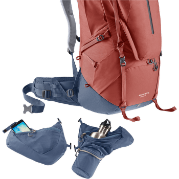 Batoh deuter Aircontact X 60+15 SL redwood-ink
