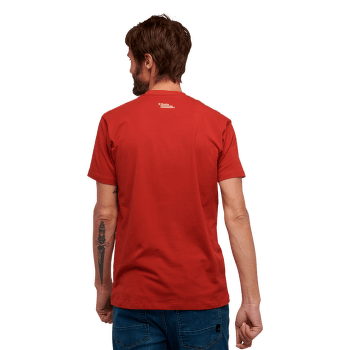 Tričko krátky rukáv Black Diamond Mountain Logo SS Tee Men Red Rock