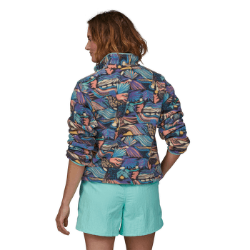 Mikina Patagonia Lightweight Synch Snap-T Pulover Women Jaguar Geo: Blue Sage
