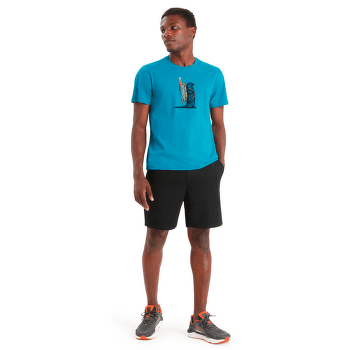 Tričko krátky rukáv Icebreaker Central Classic SS Tee Otter Paddle Men Black