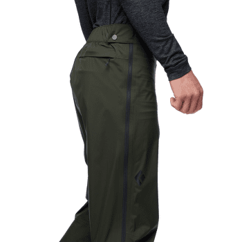 Nohavice Black Diamond Stormline Stretch Full Zip Rain Men Black
