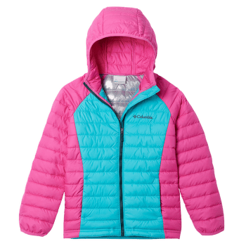 Bunda Columbia Powder Lite™ Hooded Jacket Girls Geyser, Pink Ice 338