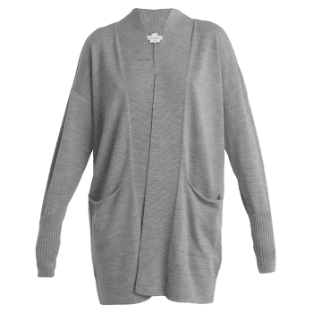Sveter Icebreaker Merino Iseo Long Cardigan Sweater Women Metro HTHR