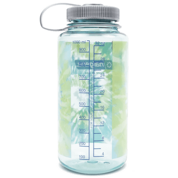 Fľaša Nalgene Wide Mouth Sustain 1000 ml Seafoam w/Platinum Blue Tie Dye