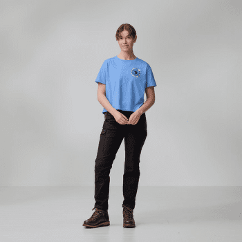 Tričko krátky rukáv Fjällräven Fjällblomster Logo T-Shirt Women Lavender Mist