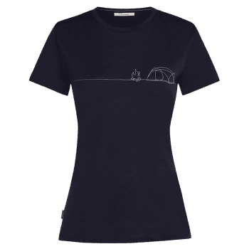 Tričko krátky rukáv Icebreaker Merino 150 Tech Lite SS Tee Single Line Camp Women Midnight Navy